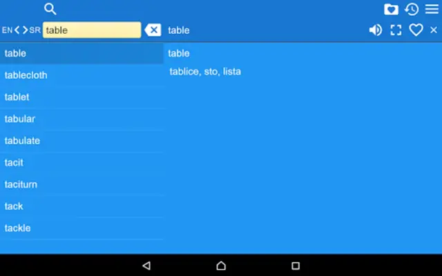 Serbian English Dictionary android App screenshot 2